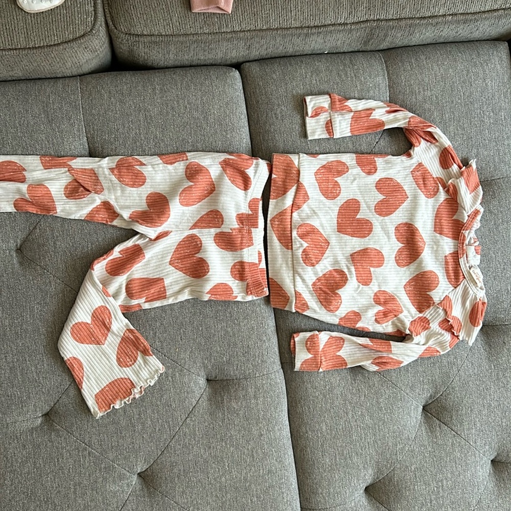 Heart Print Two Piece